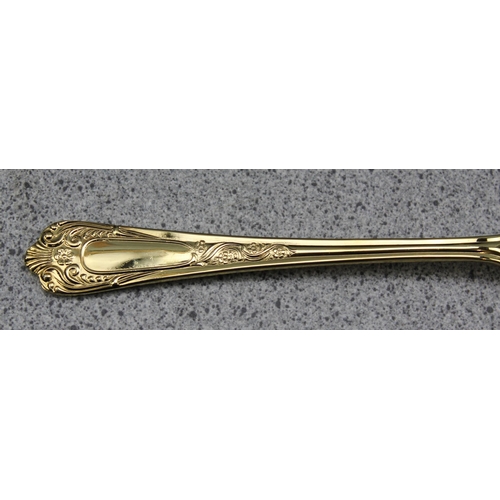 1018 - Mutual of Sheffield canteen of cutlery with gilt style finish