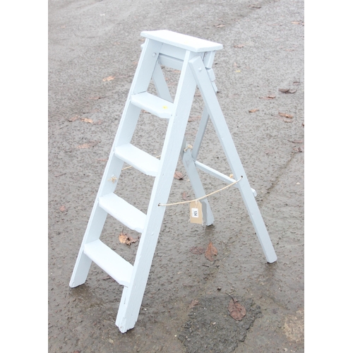 104 - Painted wooden stepladder