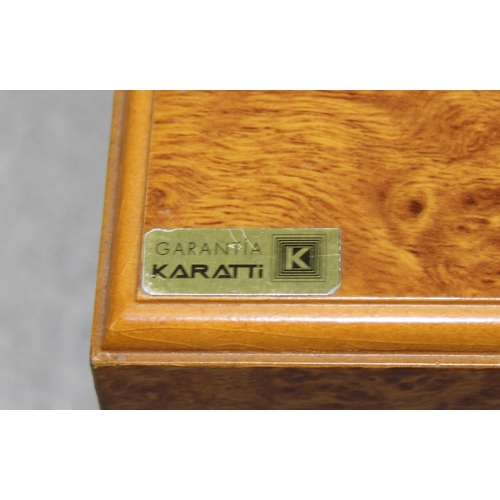 1635 - A Garantia Karatti burrwood cigar humidor