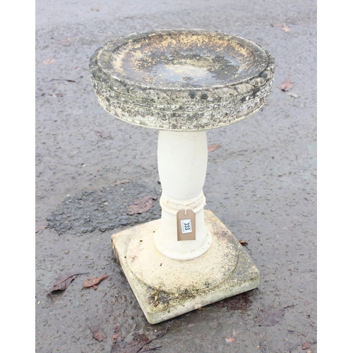 333 - Weathered stone birdbath