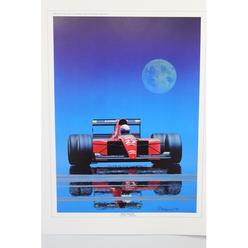 436 - 8 assorted Sports Seen prints of F1 cars after Benjamins