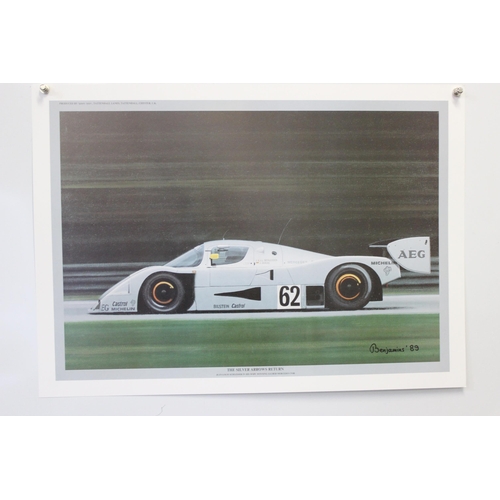 436 - 8 assorted Sports Seen prints of F1 cars after Benjamins