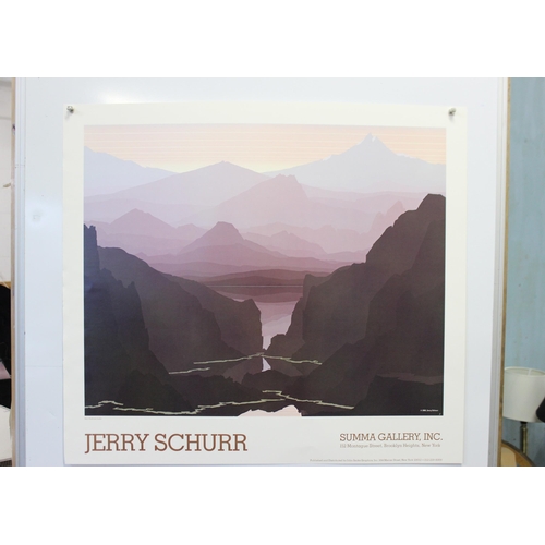 440 - Jerry Schurr, 2 good quality giclee art gallery posters