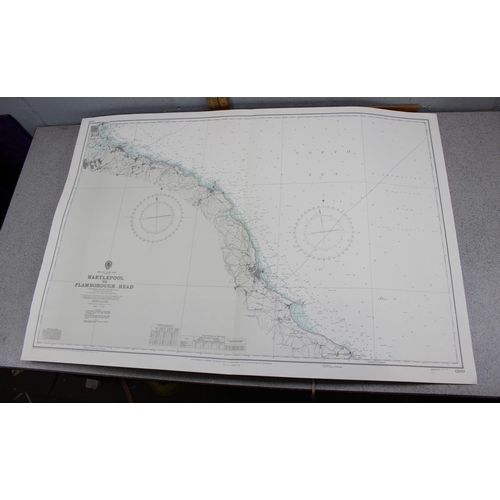 455 - 45 assorted Admiralty charts, mainly 1970's, UK and World