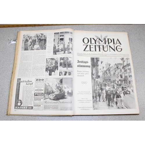 575 - 2 books containing copies of Olympia Zeitung mostly relating to Berlin 1936 Olympics