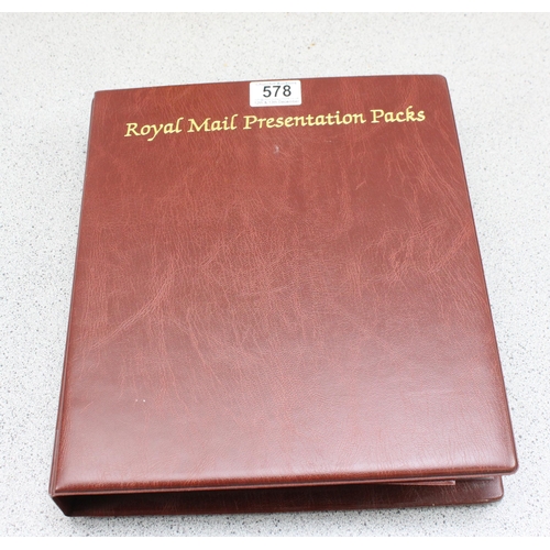 578 - Royal Mail presentation packs in album 2/4