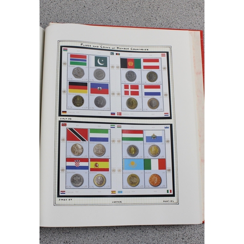 581 - Qty of mainly Euro stamps, unused in blocks and singles etc in a Stanley Gibbons Senator album