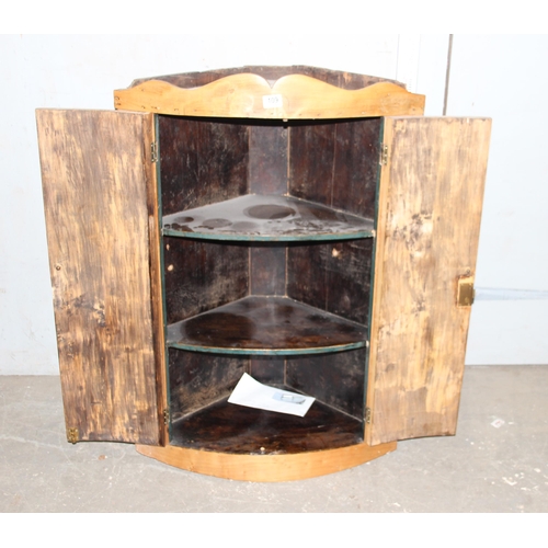 109 - Antique pine hanging cupboard