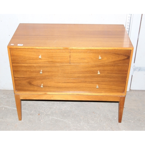 114 - Retro 2 over 2 chest of drawers, unmarked