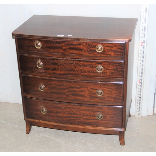 116 - A 20th century mahogany effect 4 drawer chest of drawers by Strongbow Furniture