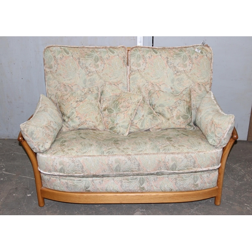 136 - Ercol Renaissance blonde 2 seater sofa