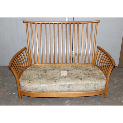 136 - Ercol Renaissance blonde 2 seater sofa