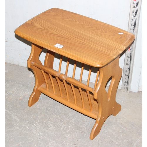 140 - Blonde Ercol Chaucer magazine rack