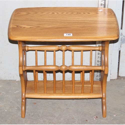 140 - Blonde Ercol Chaucer magazine rack