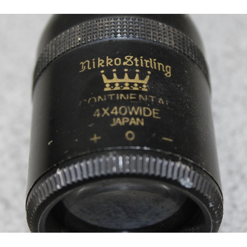 1452 - A Nikko Stirling 4x40 wide telescopic air rifle scope