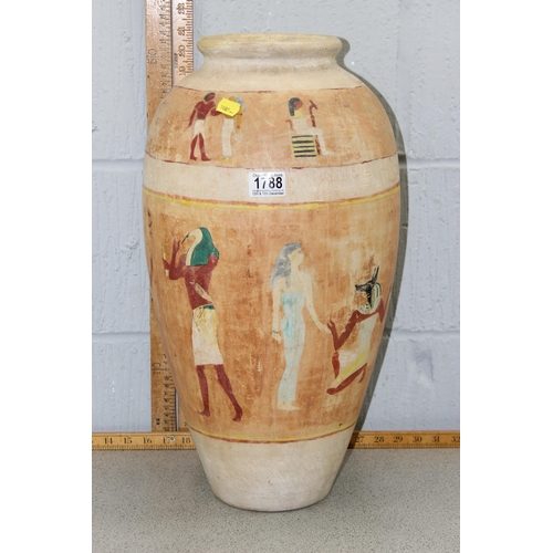 1788 - Large Egyptian style pottery vase