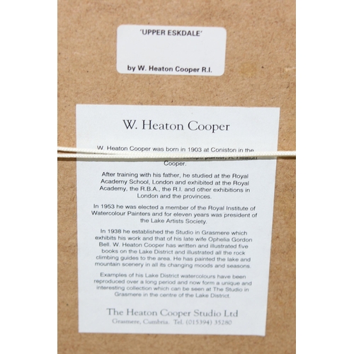 460 - 3 W. Heaton Cooper prints with gallery labels verso