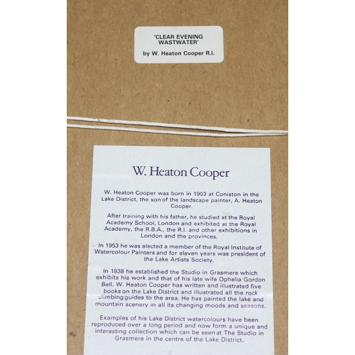 460 - 3 W. Heaton Cooper prints with gallery labels verso