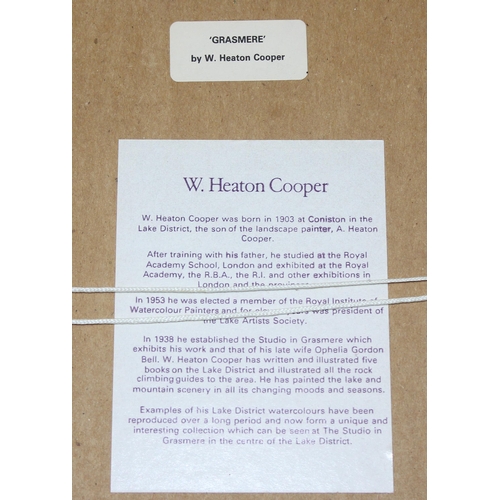 460 - 3 W. Heaton Cooper prints with gallery labels verso