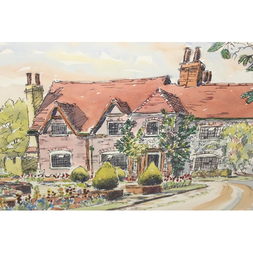 463 - Sydney Arrobus pen & watercolour of Maple Tree Farm, signed bottom right