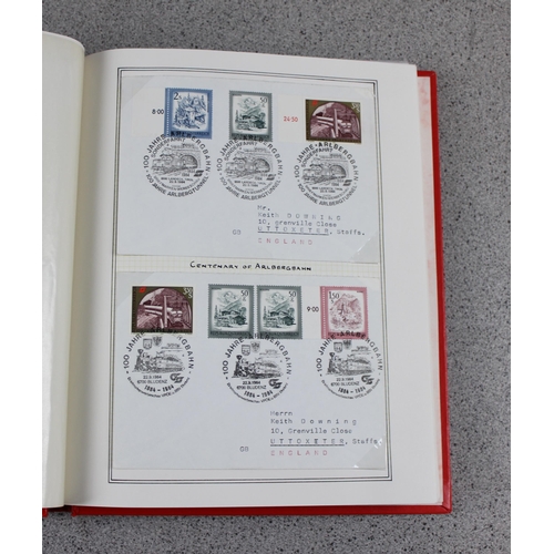 582 - Qty of European FDC stamps in Stanley Gibbons Senator album