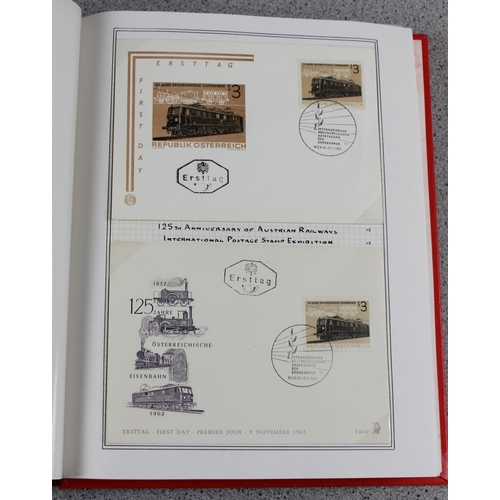 582 - Qty of European FDC stamps in Stanley Gibbons Senator album