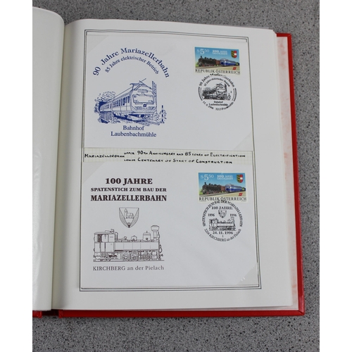 582 - Qty of European FDC stamps in Stanley Gibbons Senator album