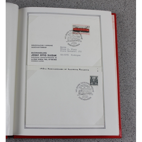 582 - Qty of European FDC stamps in Stanley Gibbons Senator album