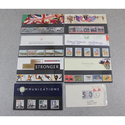 583 - Qty of assorted presentation pack stamps and a qty of FDC stamps