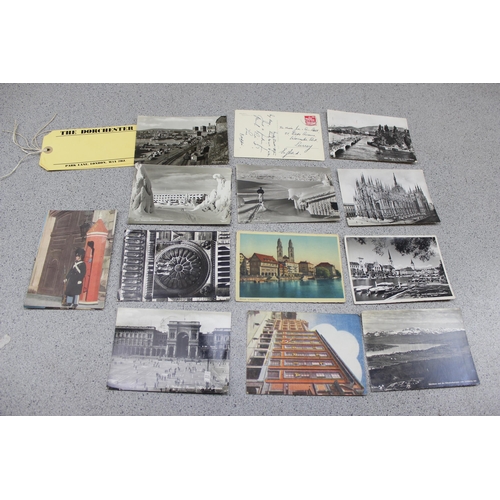 587 - Box of assorted vintage and later postcards