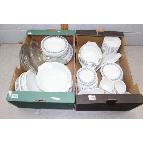 1810 - Qty of retro JAJ Pyrex type tea & dinner sets