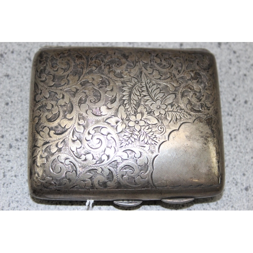 1040 - Sterling silver ladies cigarette case, marked for  Birmingham 1899 by George Nathan & Ridley Hayes. ... 