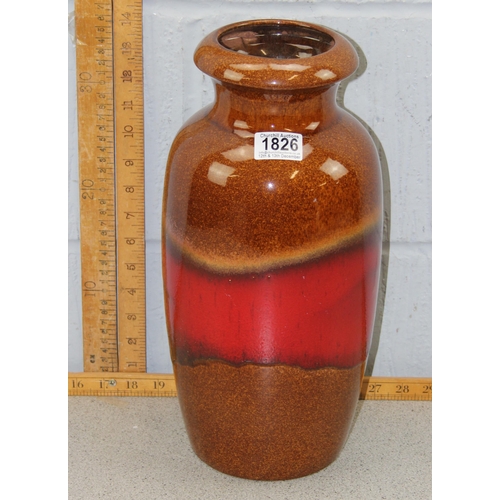 1826 - West German fat lava vase