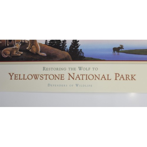 439 - Monte Dolcak poster Restoring the Wolf to Yellowstone National Park