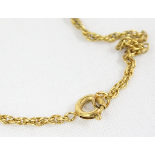 1130 - 9ct gold rope twist chain, approx 50cm long, approx 3.77g gross