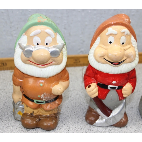 1570 - Painted plaster models of 6 (of the 7) Disney Dwarfs