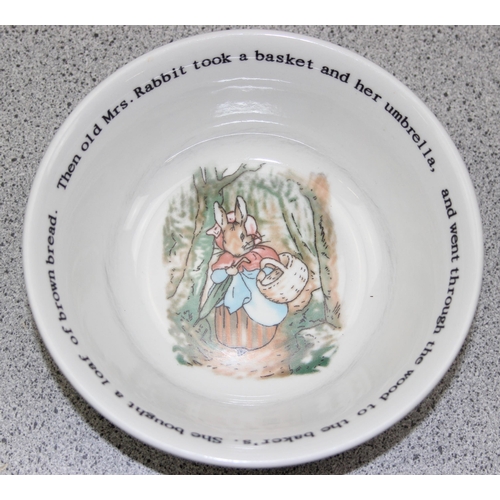 1845 - Qty of children's ceramics to inc Peter Rabbit Wedgwood & Hungry Caterpillar Portmeirion