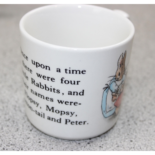 1845 - Qty of children's ceramics to inc Peter Rabbit Wedgwood & Hungry Caterpillar Portmeirion