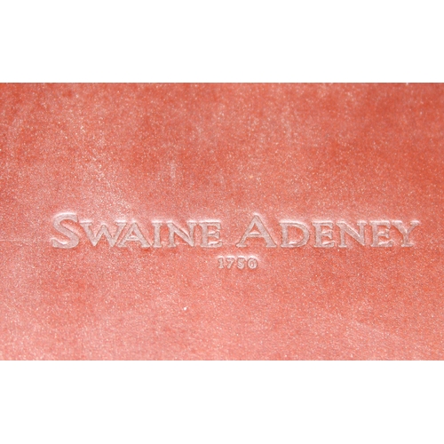 210 - Description amended: Swaine & Adeney brown leather document case & a brown leather Smythson of Bond ... 