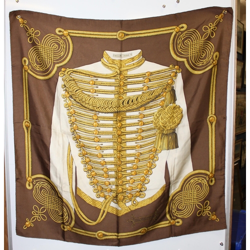 219 - Vintage Hermes 'Brandebourgs' silk scarf