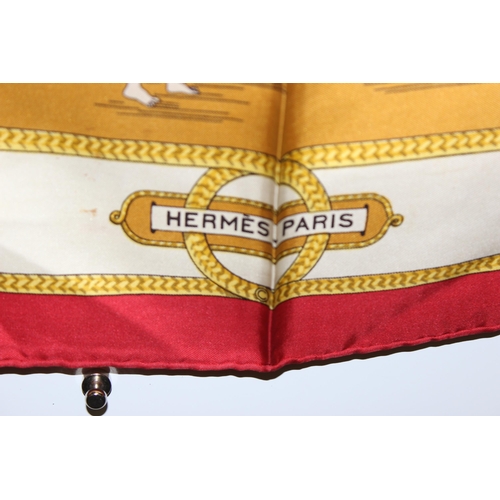 225 - Vintage Hermes 'Equition Japonaise' silk scarf