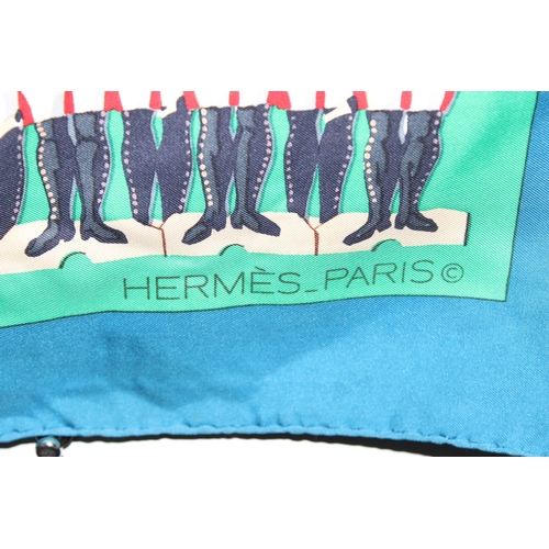 229L - Vintage Hermes 'La Grande Armee' silk scarf