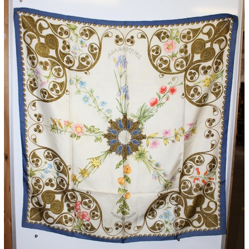 229N - Vintage Hermes 'Arabesque' silk scarf