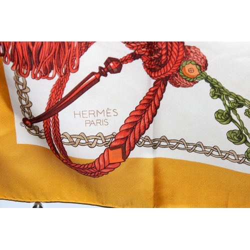 229E - Vintage Hermes silk scarf, Le Timbalier