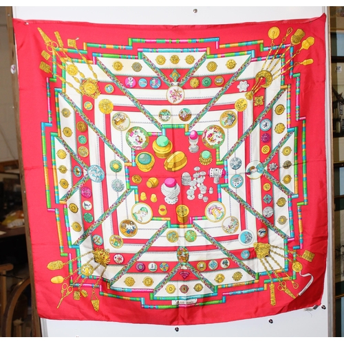 229H - Vintage Hermes 'Petite Main' silk scarf