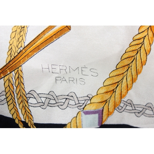 229J - Vintage Hermes silk scarf, Le Timbalier