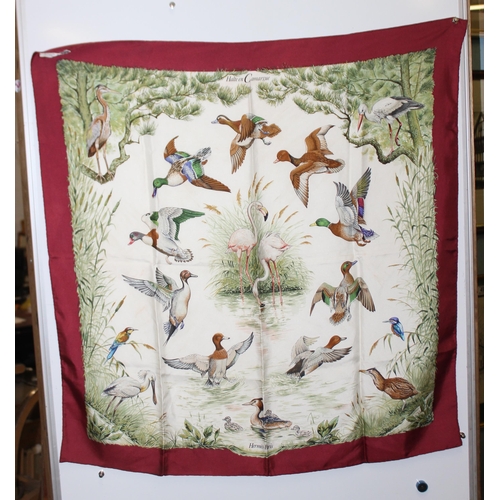 229K - Vintage Hermes 'Halte en Camargue' silk scarf