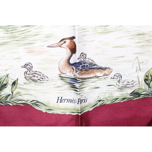 229K - Vintage Hermes 'Halte en Camargue' silk scarf