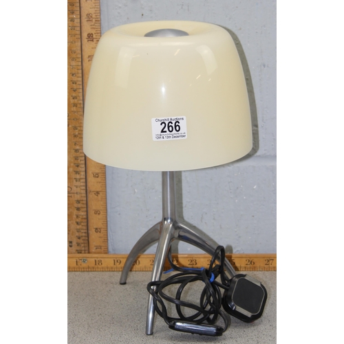 266 - Foscarini lumiere table lamp with beige Murano glass shade & chrome base