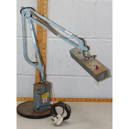 268 - Industrial Allen workshop lathe lamp